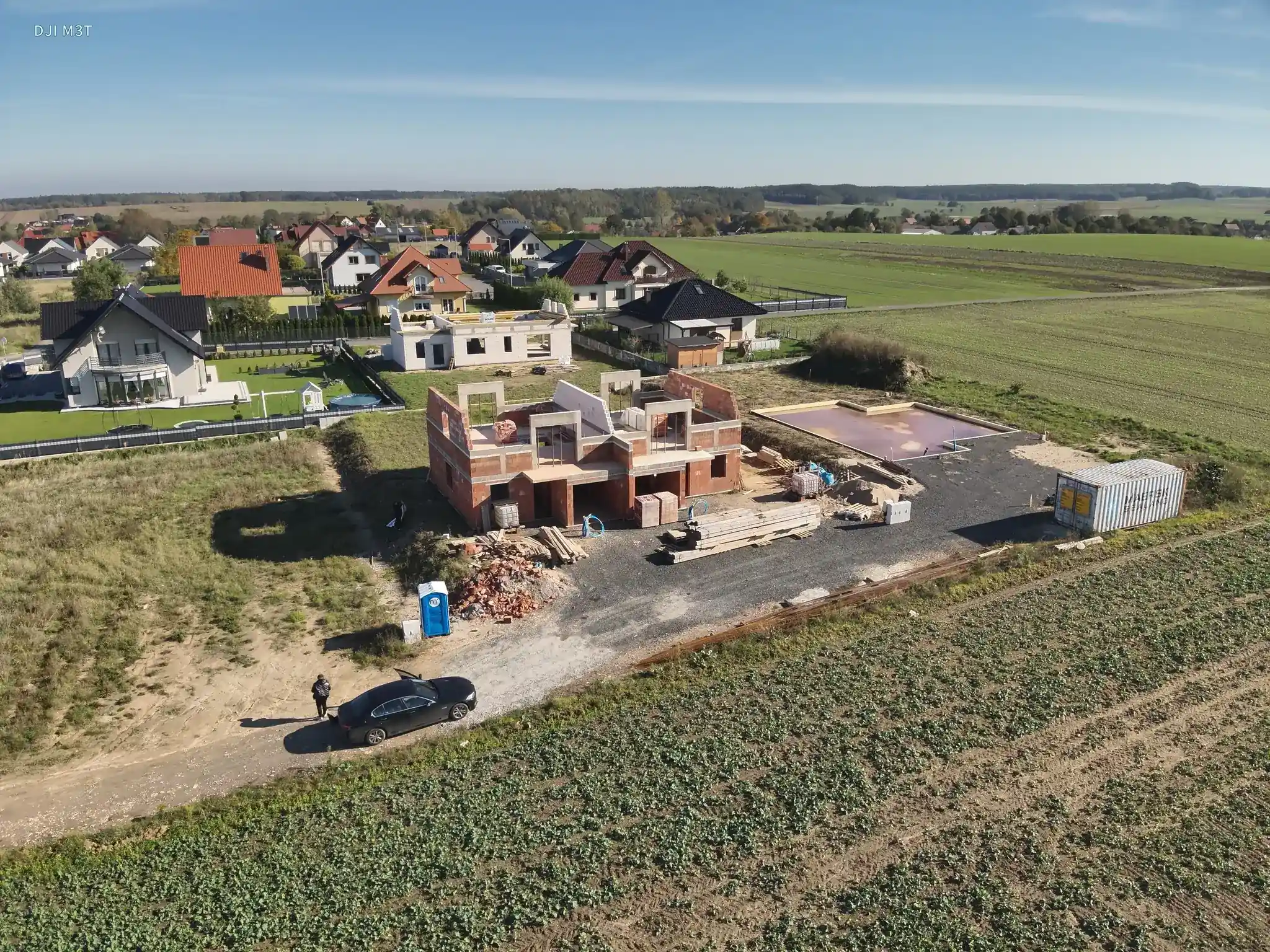 Działka inwestycyjna Nowogrodziec - widok z drona