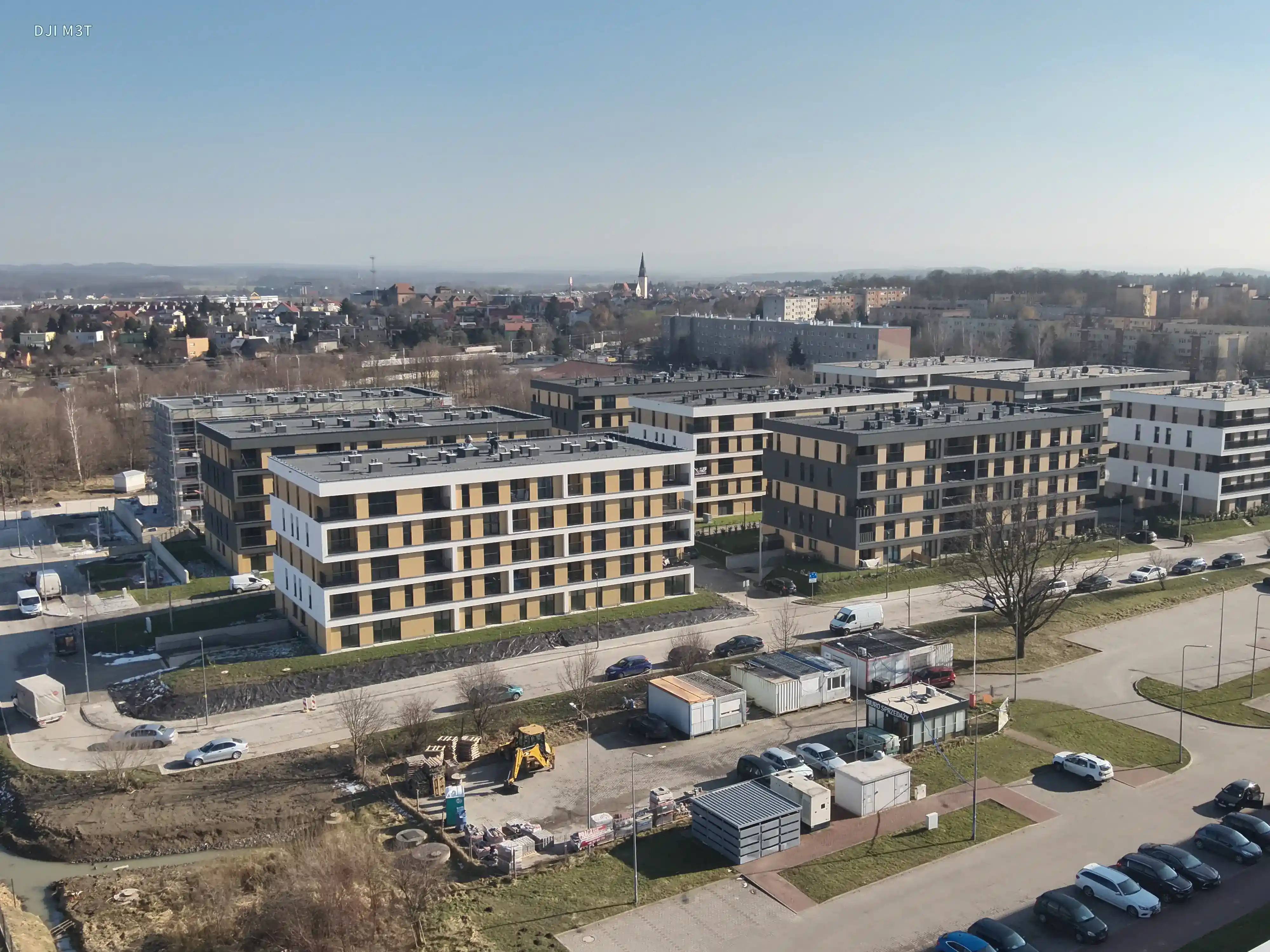 Bloki mieszkalne Zgorzelec - widok z drona