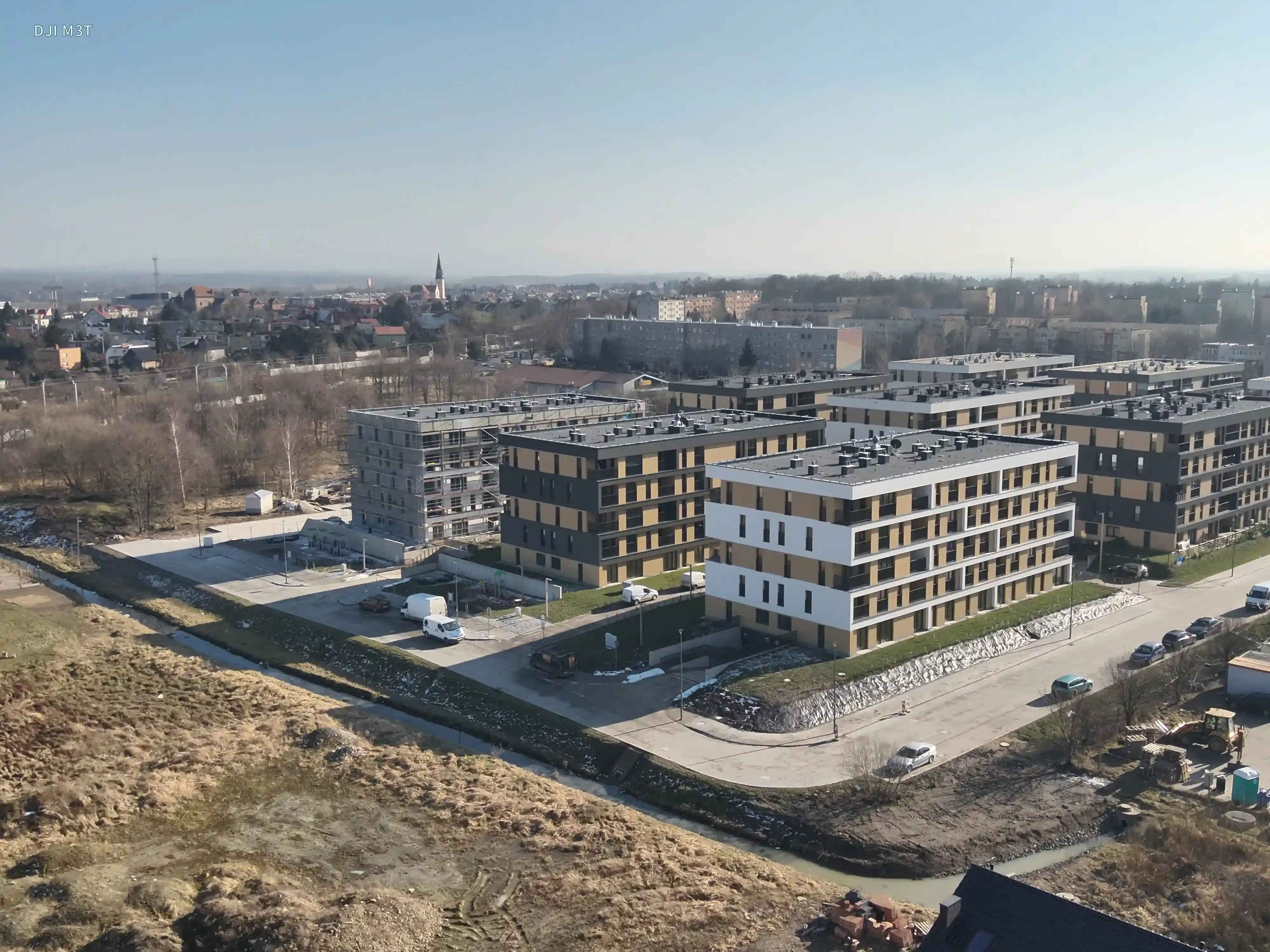 Bloki mieszkalne Zgorzelec - widok z drona